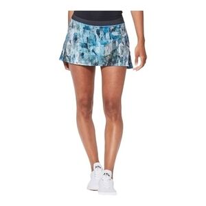 lululemon athletica Blue Multi Abstract Tennis Skort